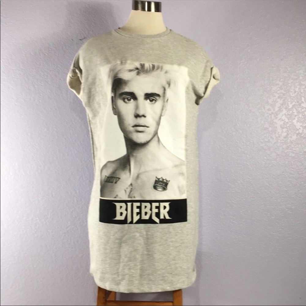 H&M size 8 Justin Bieber t-shirt dress